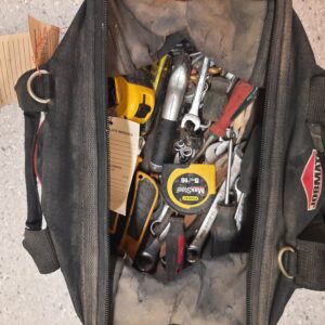 26-023-Jobmate tool bag with various items