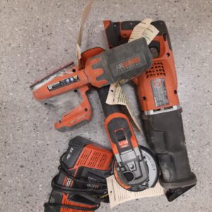 26-077-Sander, saw, grinder, charger and bag --no battery