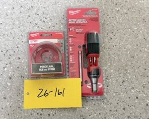 26-161 Milwaukee Ratcheting Multi-Tool & Porcelain Tile & Stone