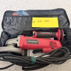 26-124 Benchmark Grinder w two grinder disks & bag