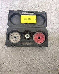 26-221- Various Grinder Disks within black case